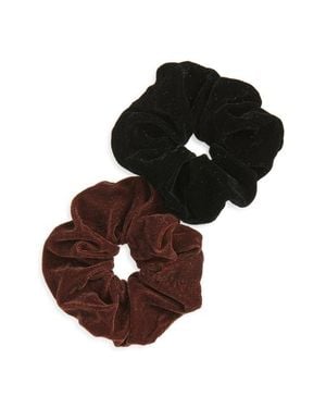 Tasha 2-Pack Scrunchies - Black