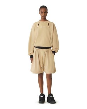 Lanvin Cotton Bermuda Shorts - Natural