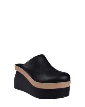 Artisan — Crafted by Zigi Solen Platform Wedge Clog - Black