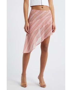 Bella Venice Harley Asymmetric Miniskirt - Red