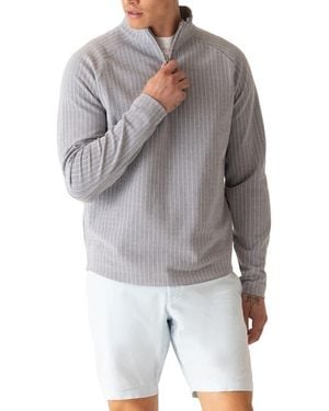 Dek Stratluxe Jersey Quarter Zip Pullover - Gray