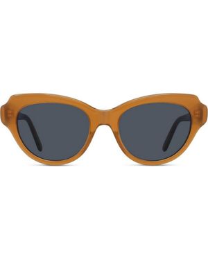 Loewe Slim 53Mm Round Sunglasses - Blue