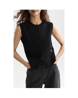 Scotch & Soda Relaxed Sweater Vest - Black