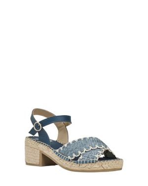 Andre Assous Calista Espadrille Ankle Strap Platform Sandal - Blue