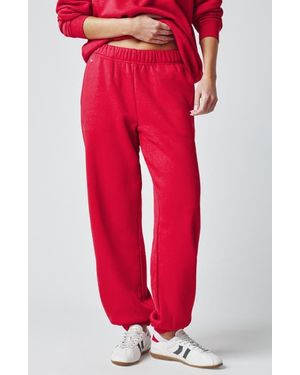 Florence By Mills Cotton Blend Boyfriend Sweatpants - Red