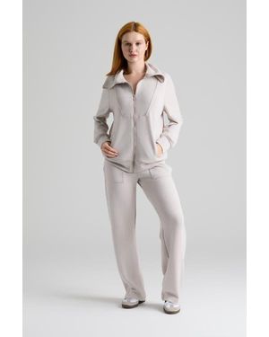 Le Fafo Raven Zip Up Jacket - Natural