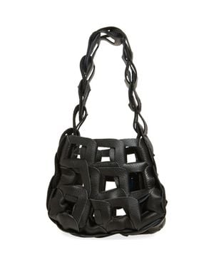 SC103 Mini Links Leather Tote - Black