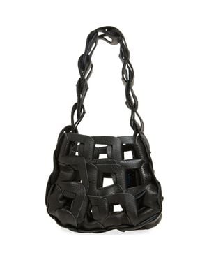 SC103 Mini Links Leather Tote - Black