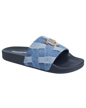 TRUE RELIGION Spice Pool Slide - Blue