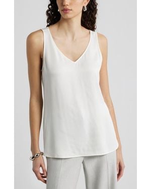 Nordstrom Satin Shell Top - White