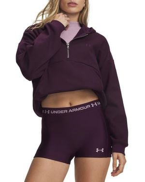 Under Armour Icon Fleece Half Zip Hoodie - Purple