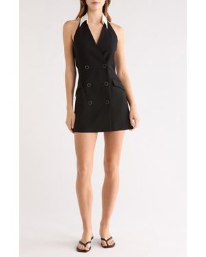 Astr Perah Sleeveless Minidress - Black
