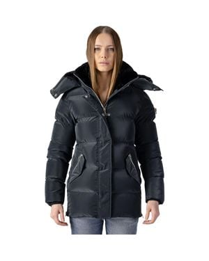 Woodpecker Bumnester 3/4 Length Quilted Coat - Blue