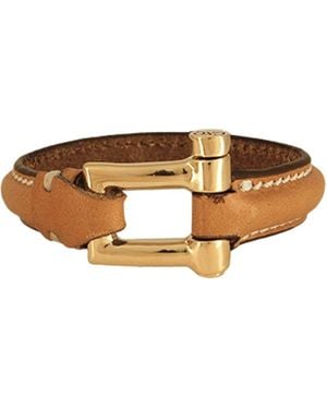 CXC Shackle Bracelet Dune Leather - Brown