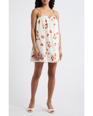 Line & Dot Bellissimo Tie Strap Dress - White