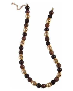MacRae & Co Gilded Beaded Necklace - Black