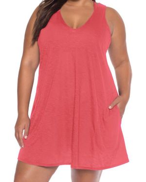 Becca Breezy Basics Cover-Up Dress - Pink