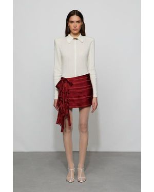 Et Ochs Reed Skirt - Red