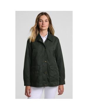Lands' End Waxed Barn Jacket - Green