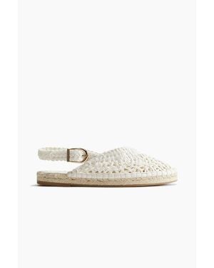 H&M Interwoven Espadrilles - White
