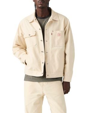 Levi's Sunrise Cotton Canvas Trucker Jacket - Natural