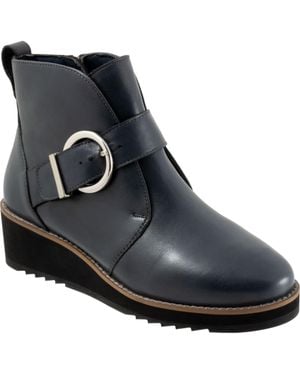Trotters Wendi Platform Wedge Bootie - Black