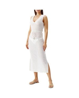 Melissa Odabash Annabel Open Stitch Cover-Up Dress - White