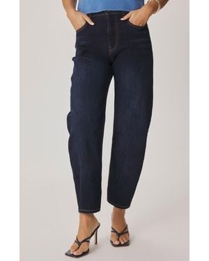 Splendid Ankle Barrel Leg Jeans - Blue
