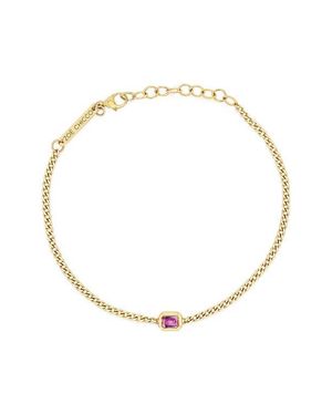 Zoe Chicco Sapphire Pendant Bracelet - White