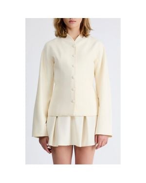 Extro & Vert Felicity Tailored Blazer - Natural