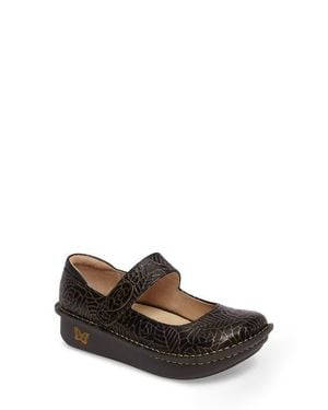 Alegria By Pg Lite Paloma Platform Mary Jane - Brown