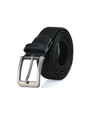 Gallery Seven Braided Stretch Belt - Black
