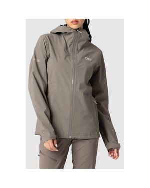 Outdoor Research Stratoburst Packable Rain Jacket - Gray