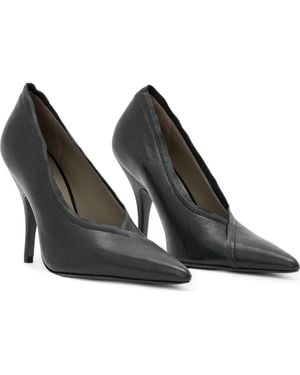 AllSaints Vera Leather Pump - Black