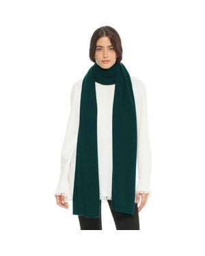 Monticelli Cashmere Essential Pure Cashmere Maxi Wide Scarf - Green