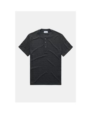 Wolf Vs. Goat (WvG) Henley Short Sleeve Viscose Interlock - Black
