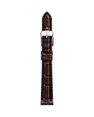 Michele Croc Embossed Leather Watchband, 12Mm - Purple