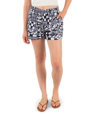 Hurley Beach Club Cotton Blend Shorts - Blue