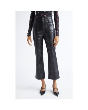 Cinq À Sept Dorothea Faux Leather Pants - Black