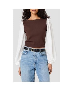 French Connection Maxime Layered Look Sweater Vest - Blue
