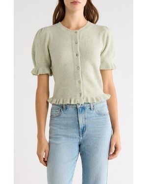 Rails Lora Short Sleeve Cardigan - Green