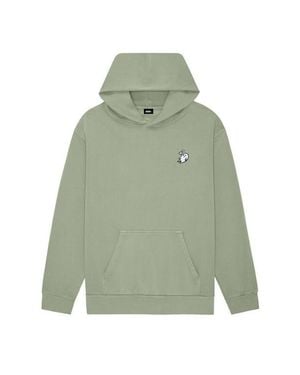 Alix Heartly Ghost Midweight Fleece Relaxed Hooded Sweatshirt - Green