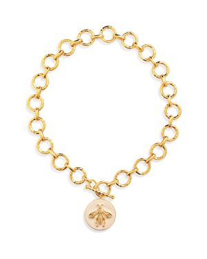 Karine Sultan Queen Bee Pendant Necklace - Metallic
