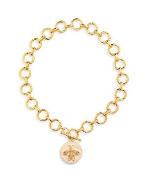 Karine Sultan Queen Bee Pendant Necklace - Metallic