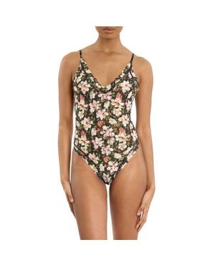 Hanky Panky Lace Thong Bodysuit - Multicolor