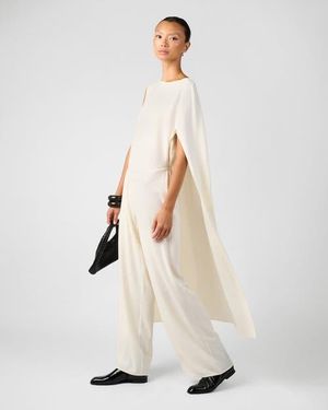 WeWoreWhat Draped Dolman Sleeve Jumpsuit - Natural