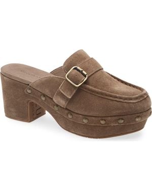 Chocolat Blu Genni Platform Loafer Mule - Brown