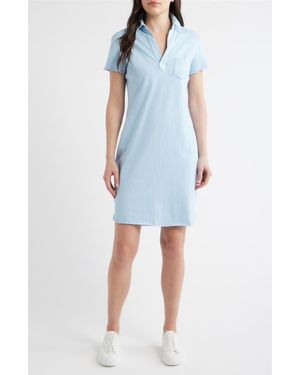 Frank & Eileen Lauren Cotton Polo Dress - Blue
