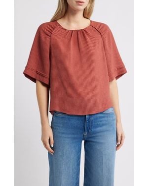 Wit & Wisdom Shirred Bell Sleeve Top