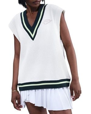 Nike Oversize Waffle Vest - White